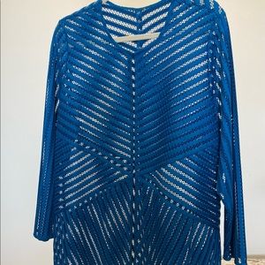 Chico’s 2 mesh topper jacket, 12-14